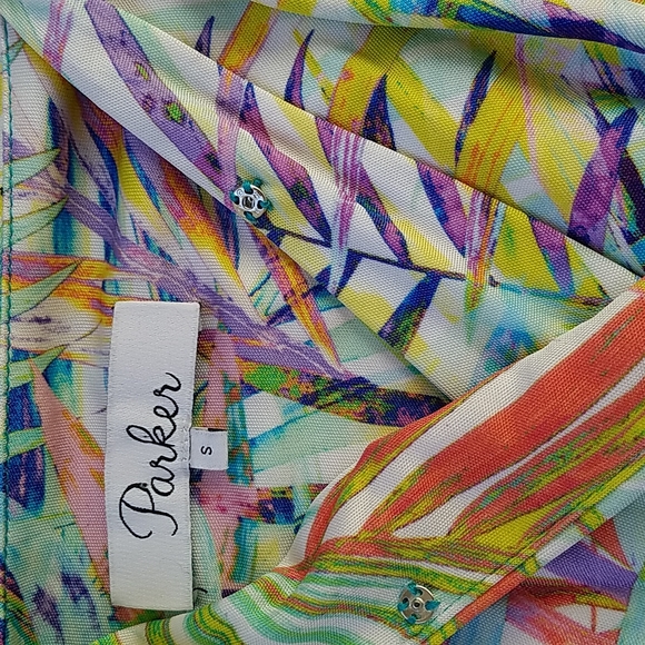 Parker Halle Maxi Ruffled Dress Palmetto 2 - Picture 7 of 12